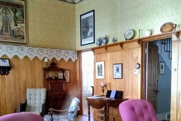 The double height living room was an unusual feature in the late 19th Century.