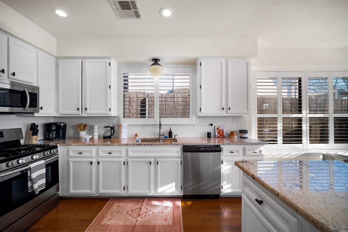 Kitchen designed for both functionality and aesthetic appeal.