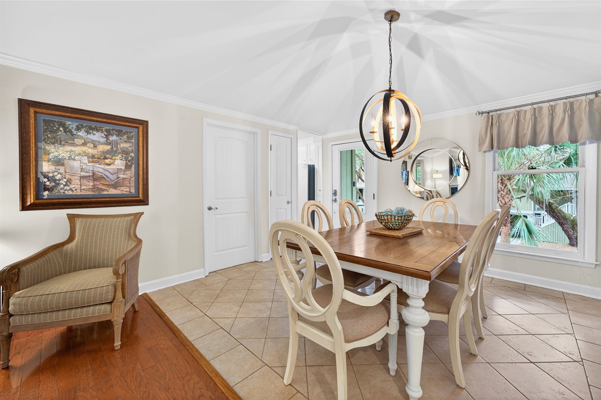 Dining Room | Seaside Cottage | IOP Escapes | 31 Twin Oaks, Isle of Palms, SC