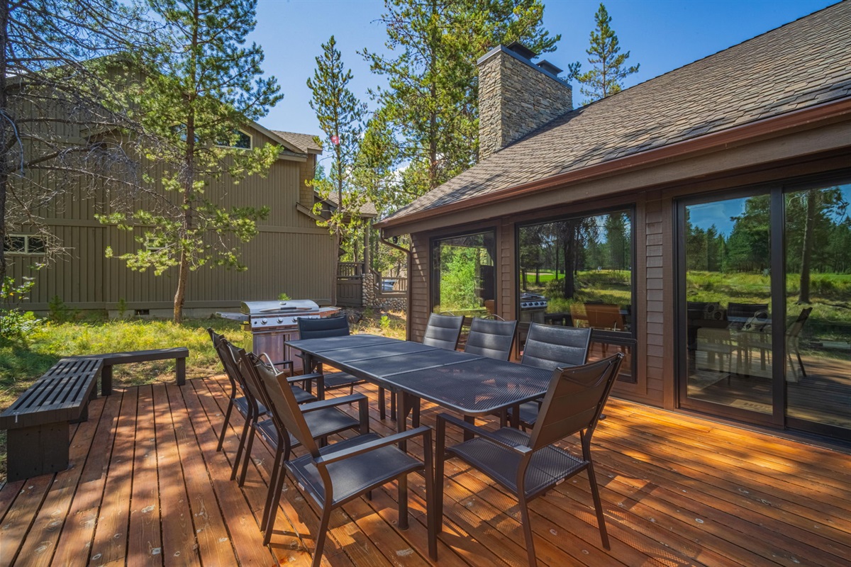 Back deck dining