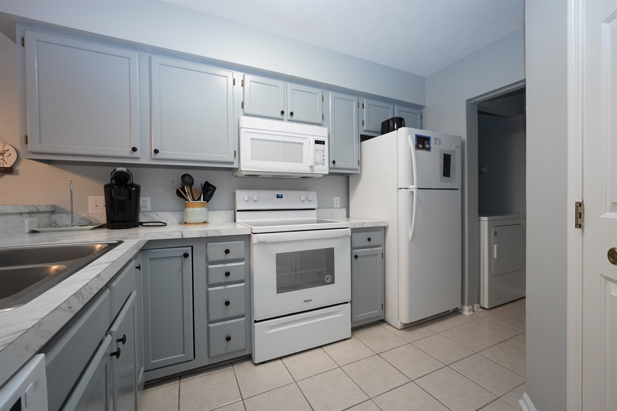 Spacious kitchen area