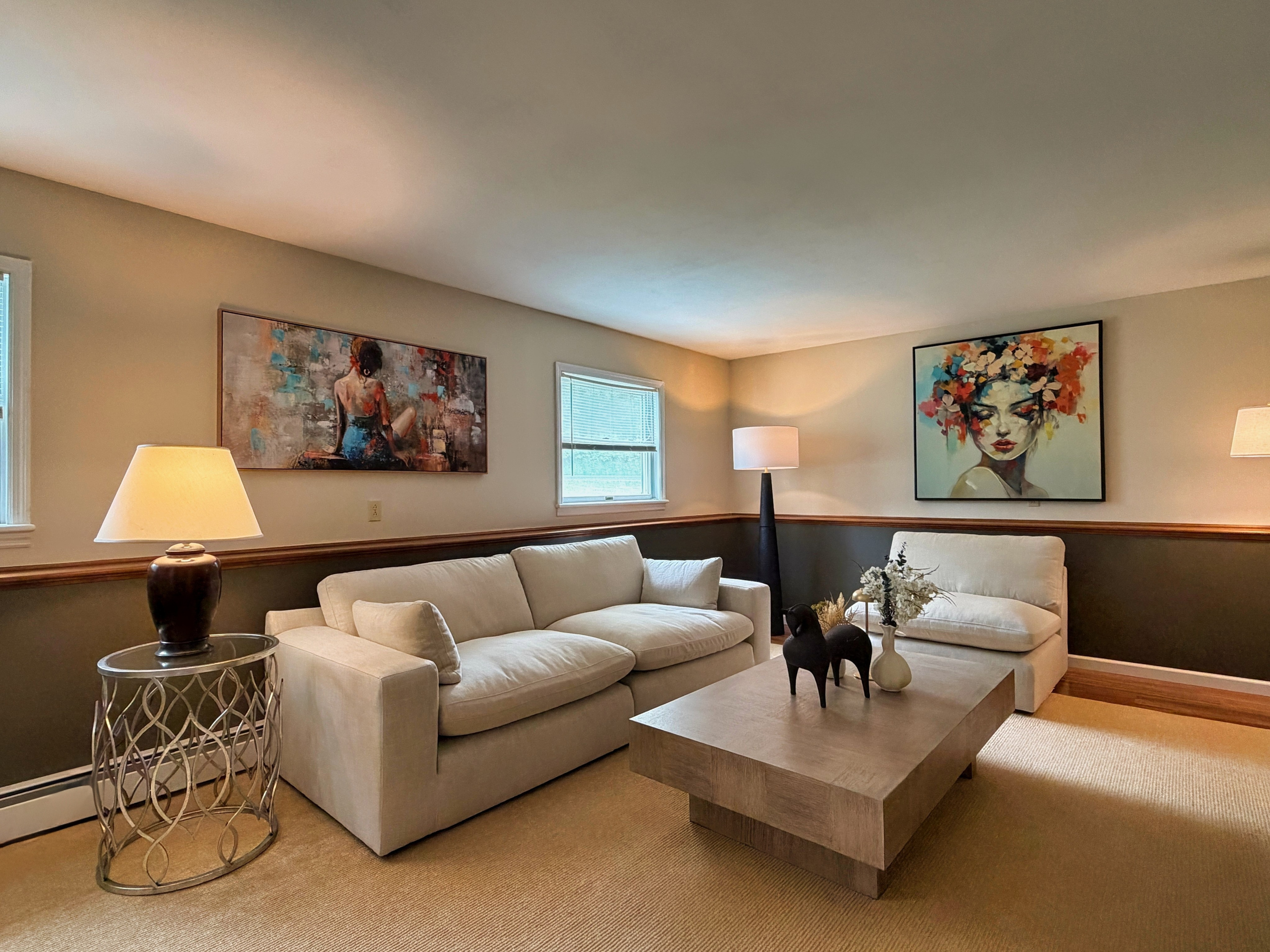 Lower level living room