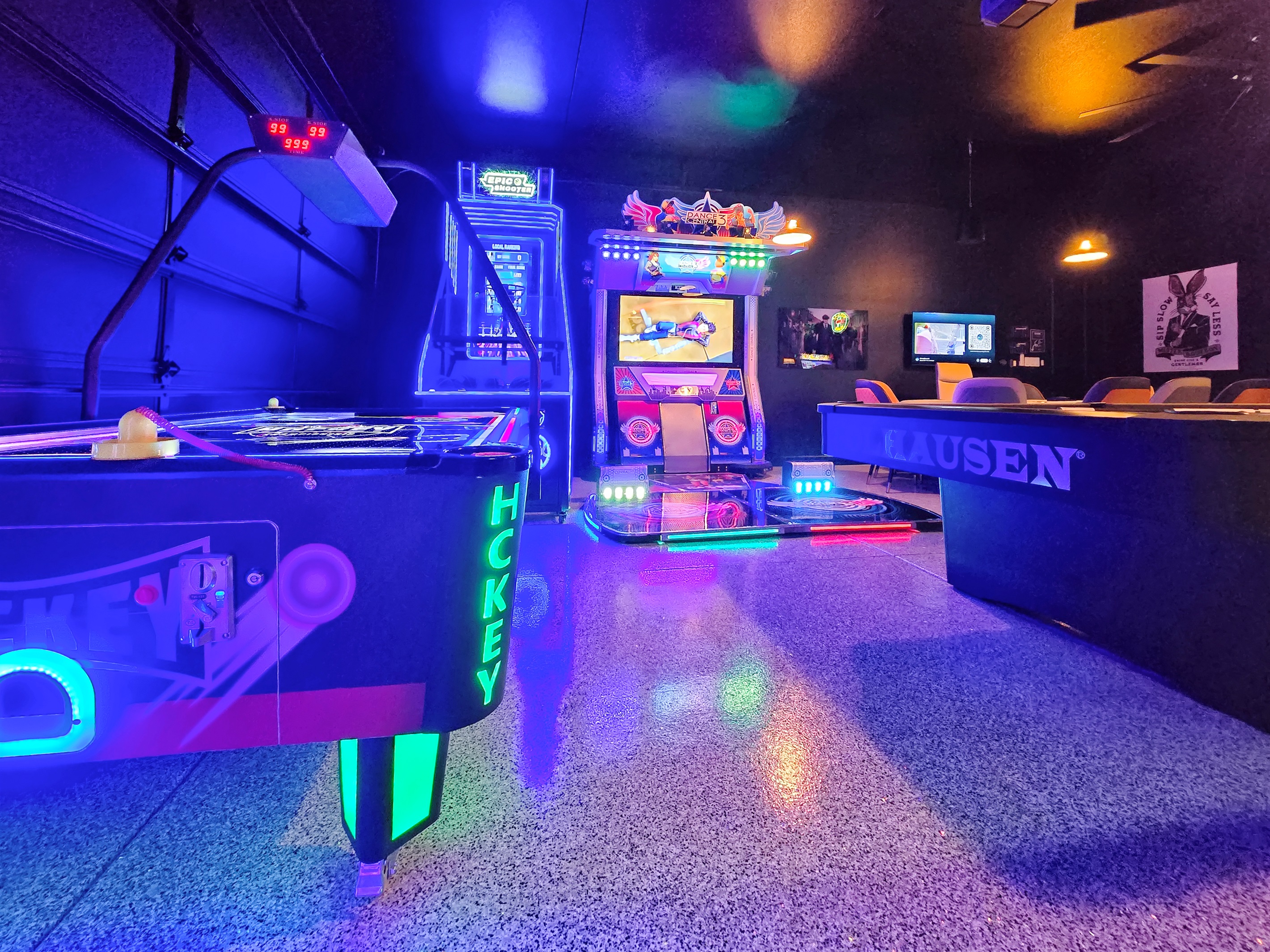 All arcades are free play.