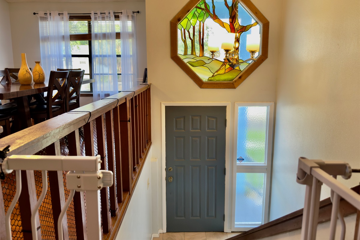 Stairs to the second level