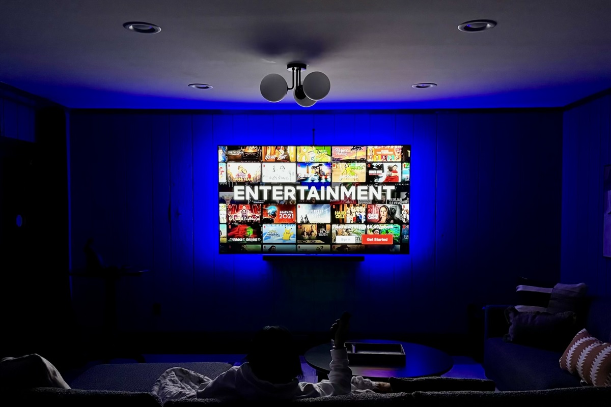 “Movie nights made epic — your private theater, popcorn optional.”