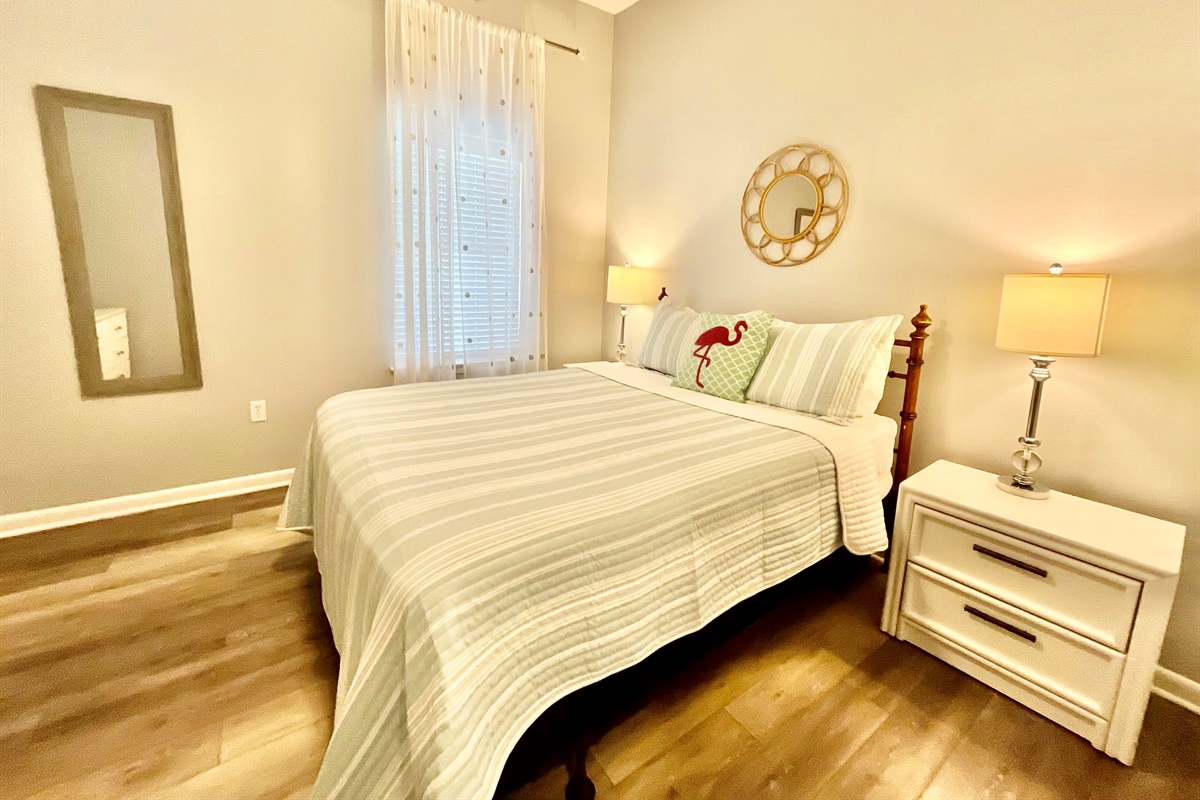 Lots of natural light, and beach views, from this bedroom!