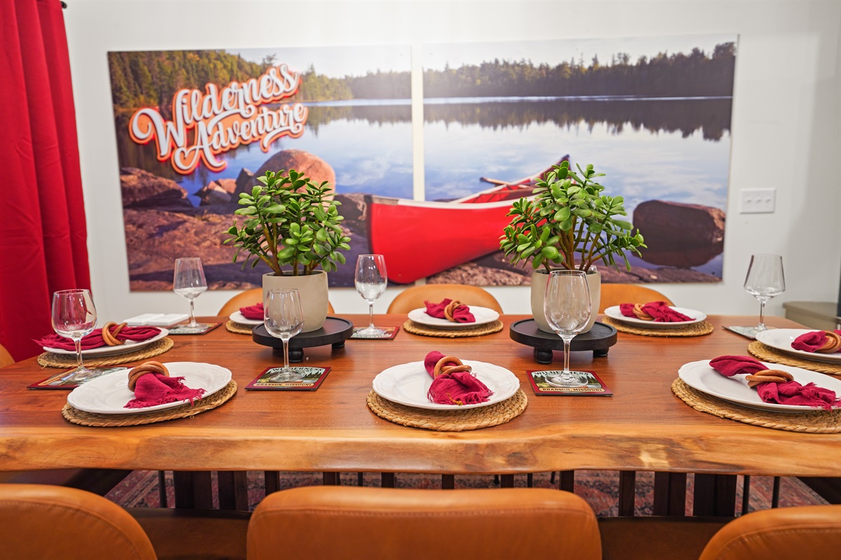 The entire home is decorated with custom art that immerses you into the Branson and Ozark experience