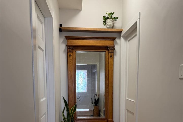 Entryway leading into the welcoming interior of the home.