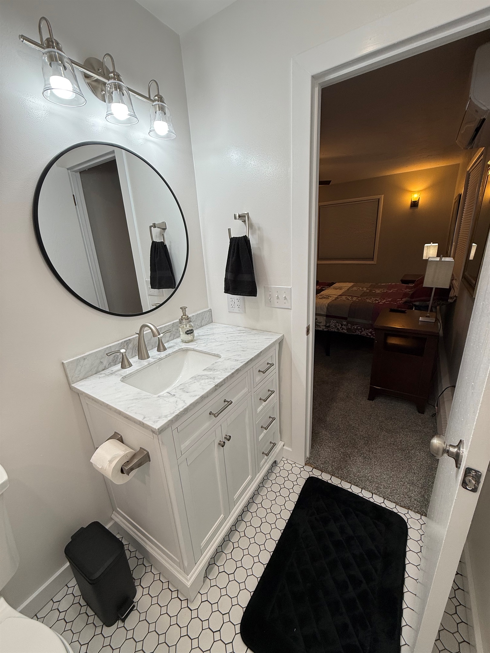 Master bathroom vanity
