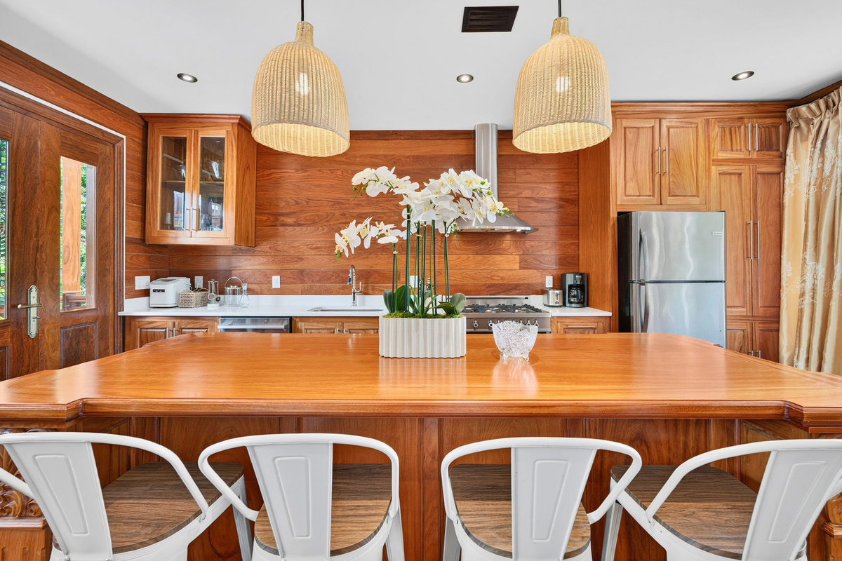 2nd Floor Kitchen, Adjacent to Pool | Rosewood Retreat | 2605 Palm Blvd, Isle of Palms, SC | IOP Escapes
