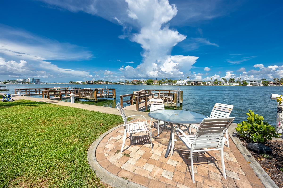 Dine or fish right outside your condo
