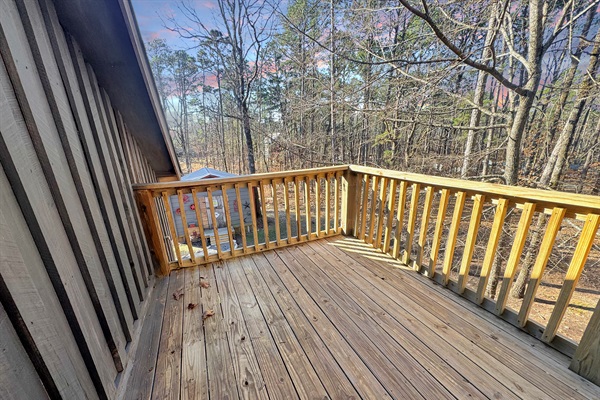 Your private balcony retreat - perfect for sunset yoga or morning meditation.