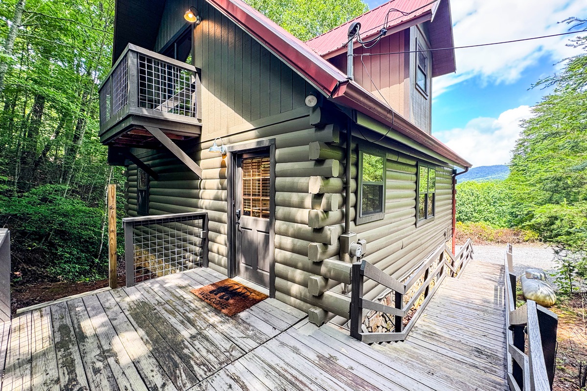 Entry door to the cabin