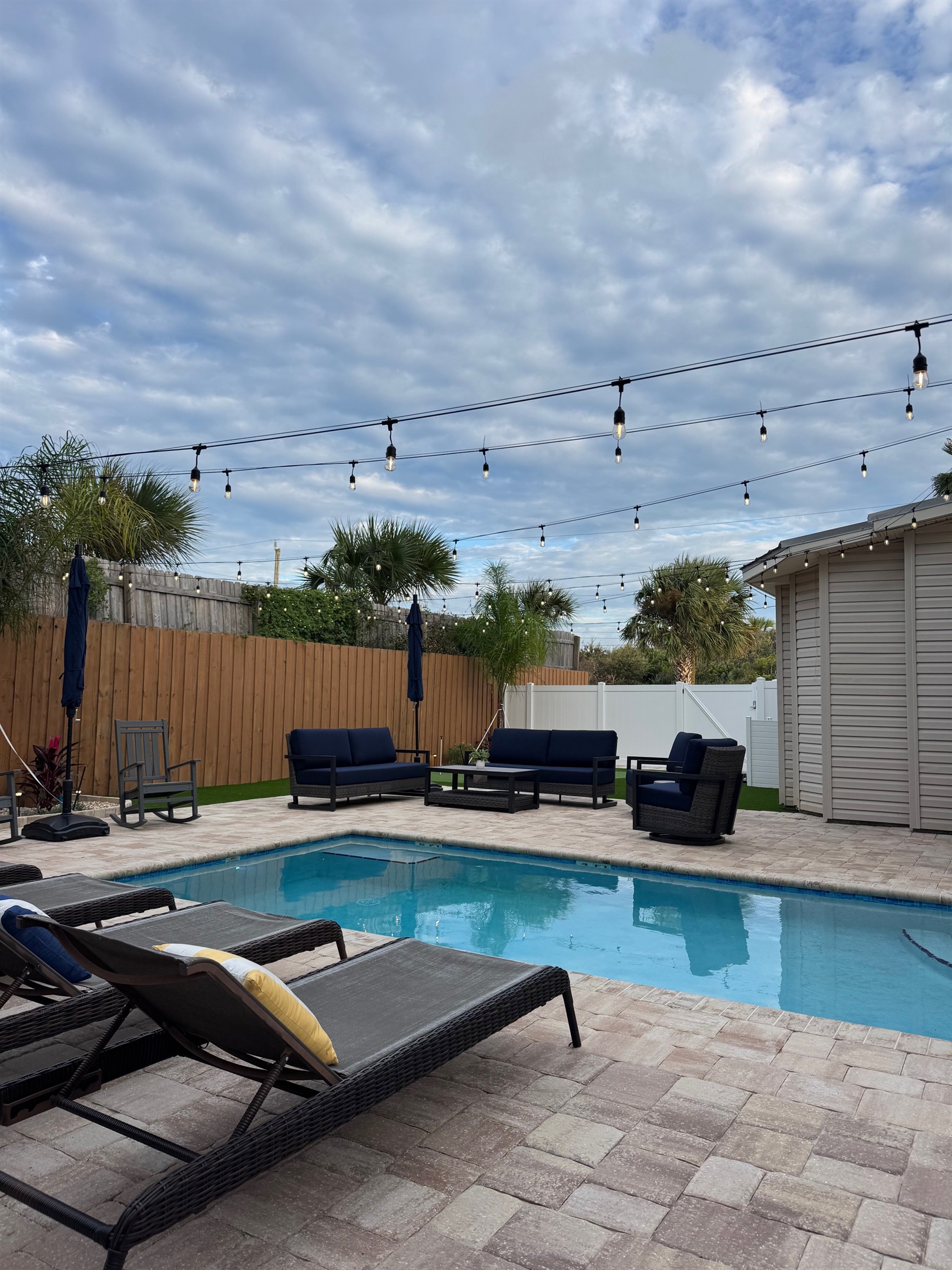Lounge by the pool and enjoy all the space has to offer
