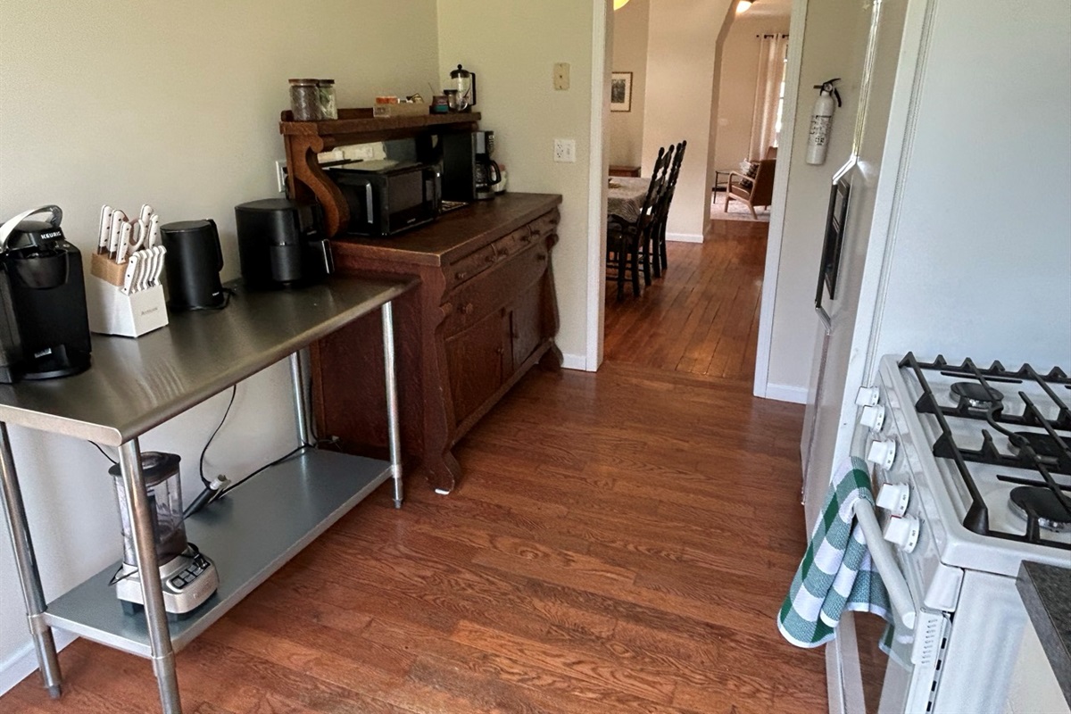 Fully stocked kitchen