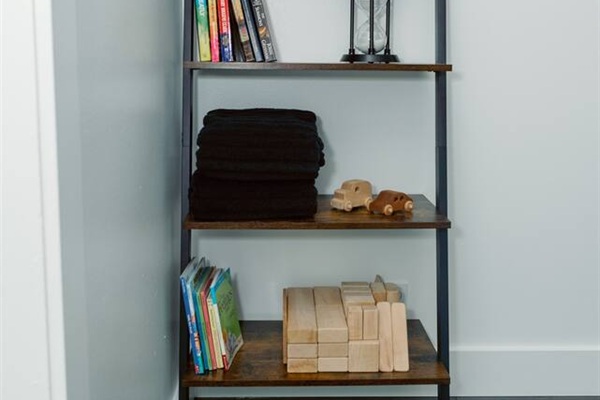 Bookshelf in the third bedroom