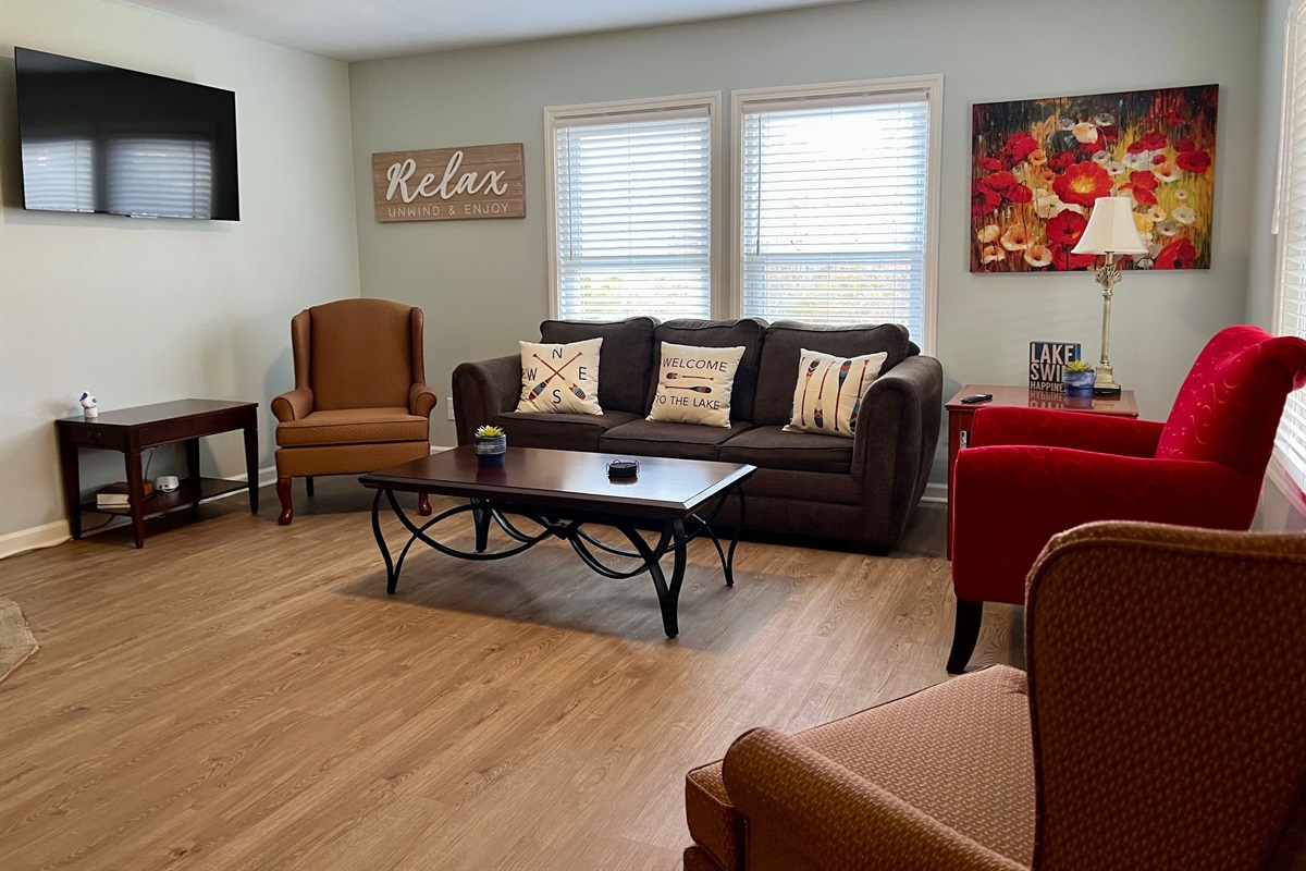 Comfortable furniture in living room