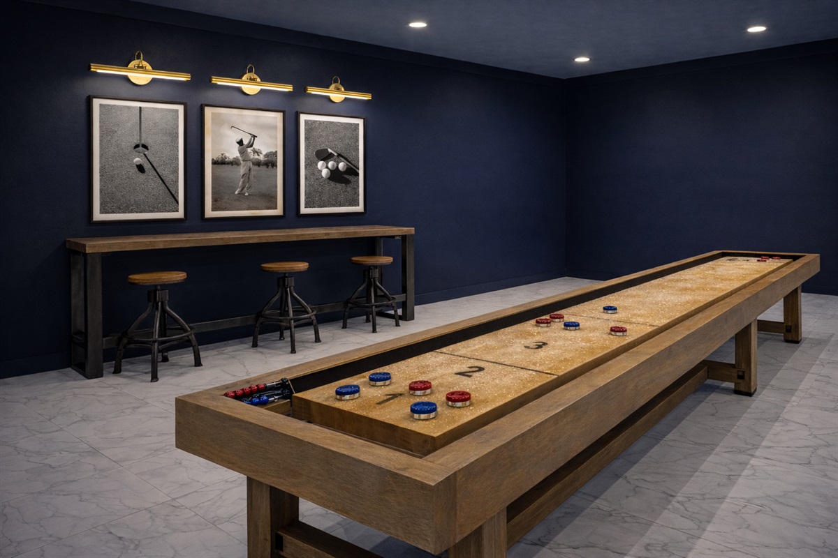 Shuffleboard tournaments, movie marathons, and plenty of space for all ages to play, laugh, and unwind together after a day at the beach.