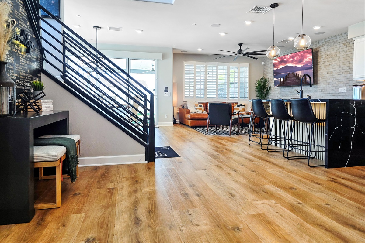 From the moment you walk inside the front door, you'll embrace an open and airy space!