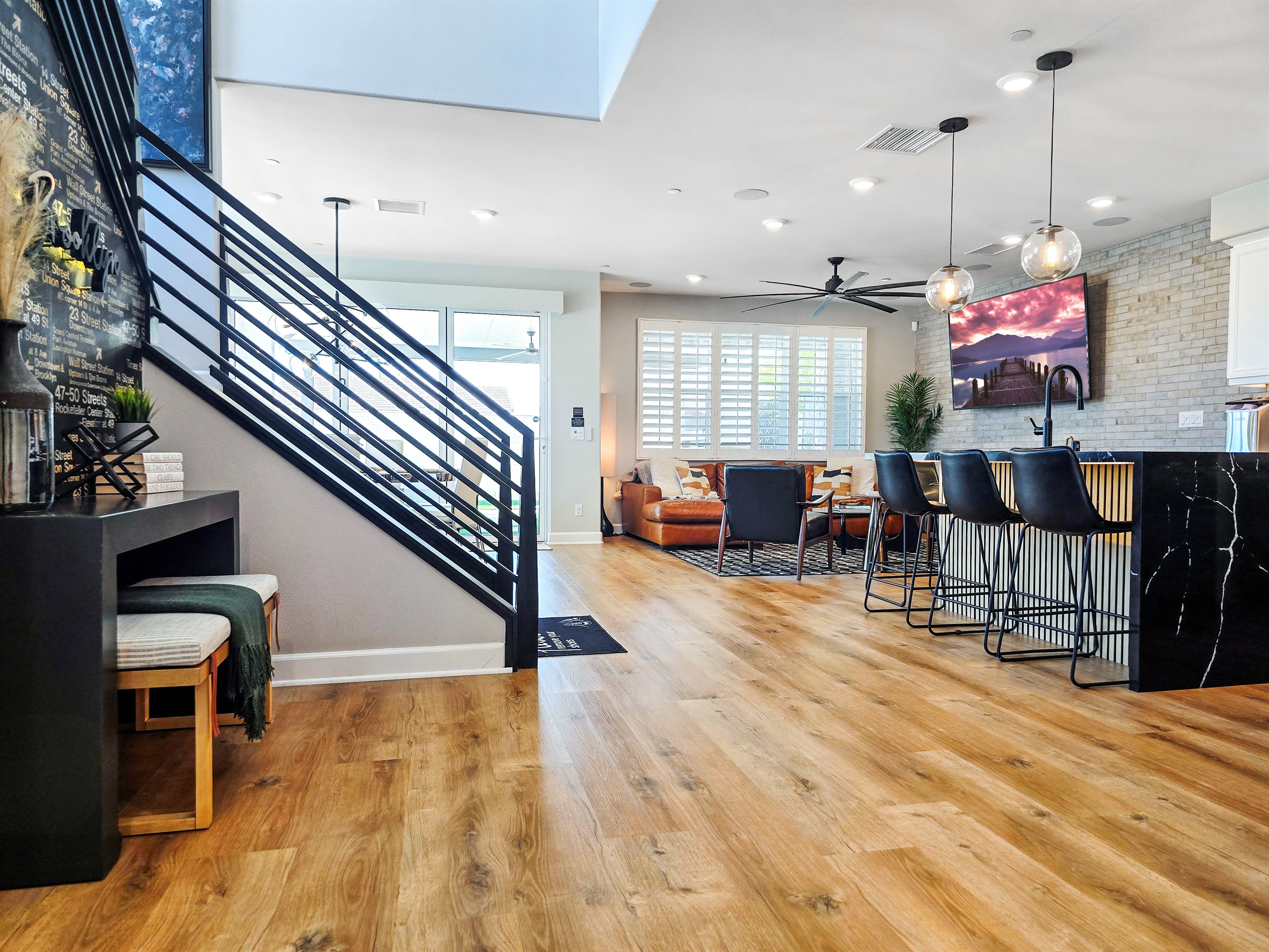 From the moment you walk inside the front door, you'll embrace an open and airy space!