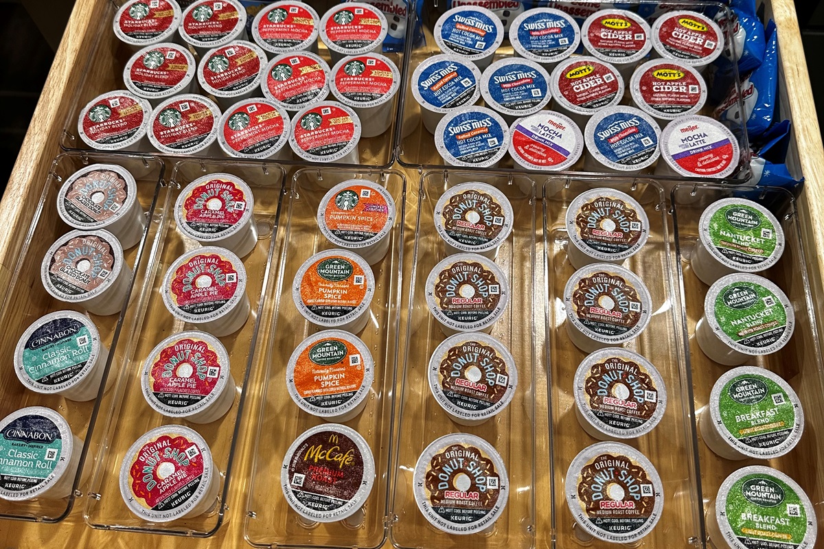 Our wet bar is stocked with various coffee, tea and hot chocolate to enjoy a warm drink during your stay. Selections may vary by season and availability. 