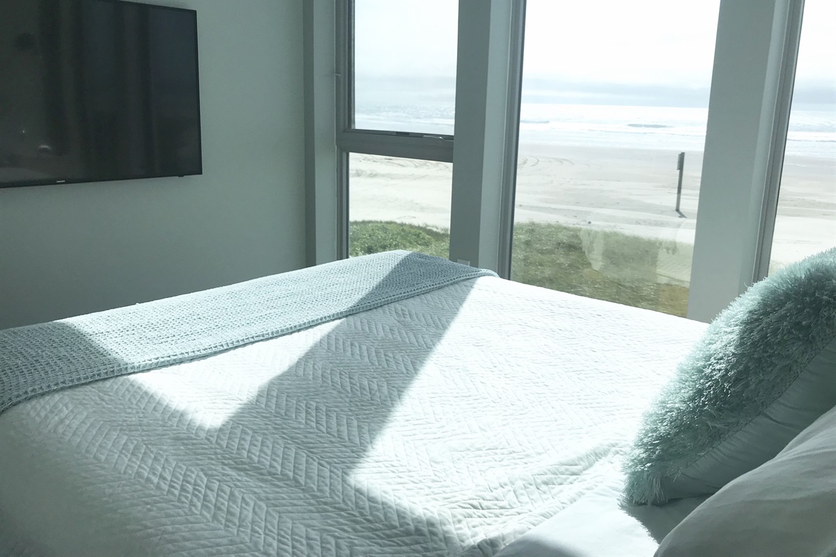 Ocean Views from West Master bedroom with full bath and 4K smart TV