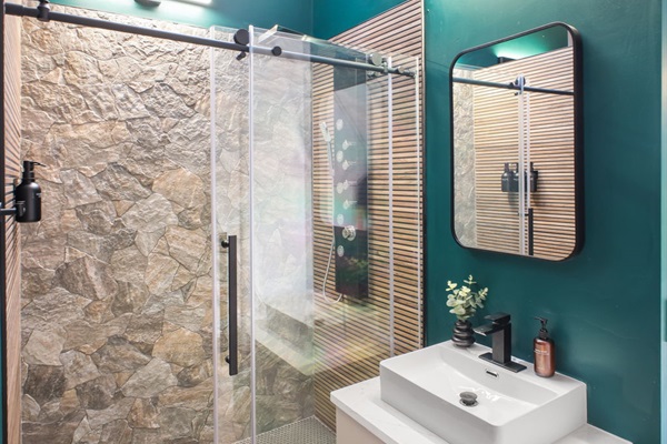 Relax in a spa-inspired shower designed to bring the serenity of the outdoors in.