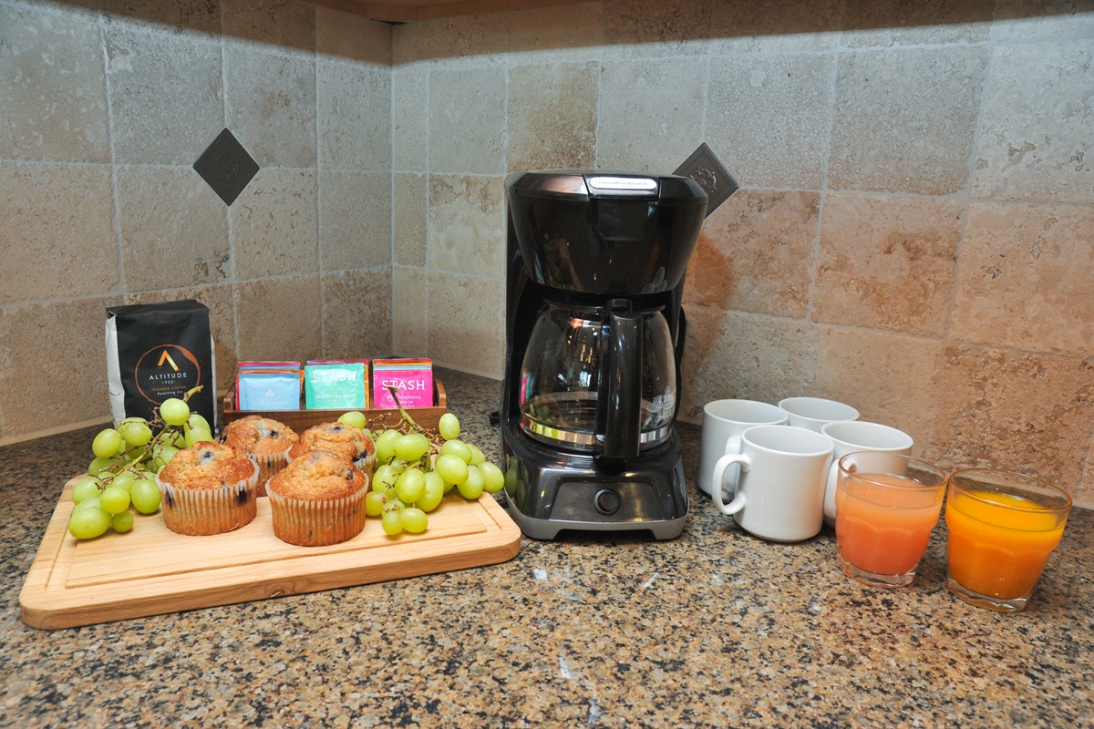 12-cup drip coffee maker with coffee provided
