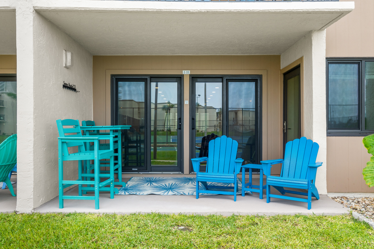Outside Patio with Outdoor Seating