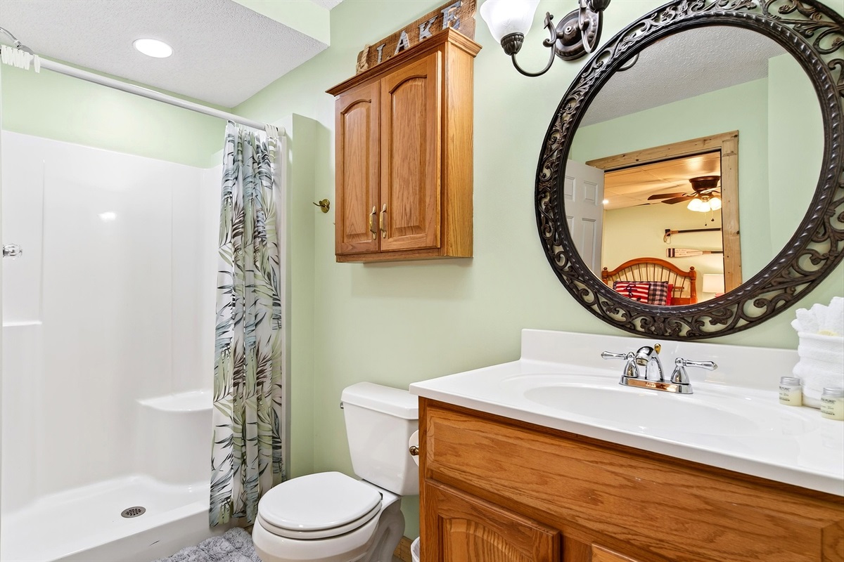 Lower level Jack and Jill bathroom