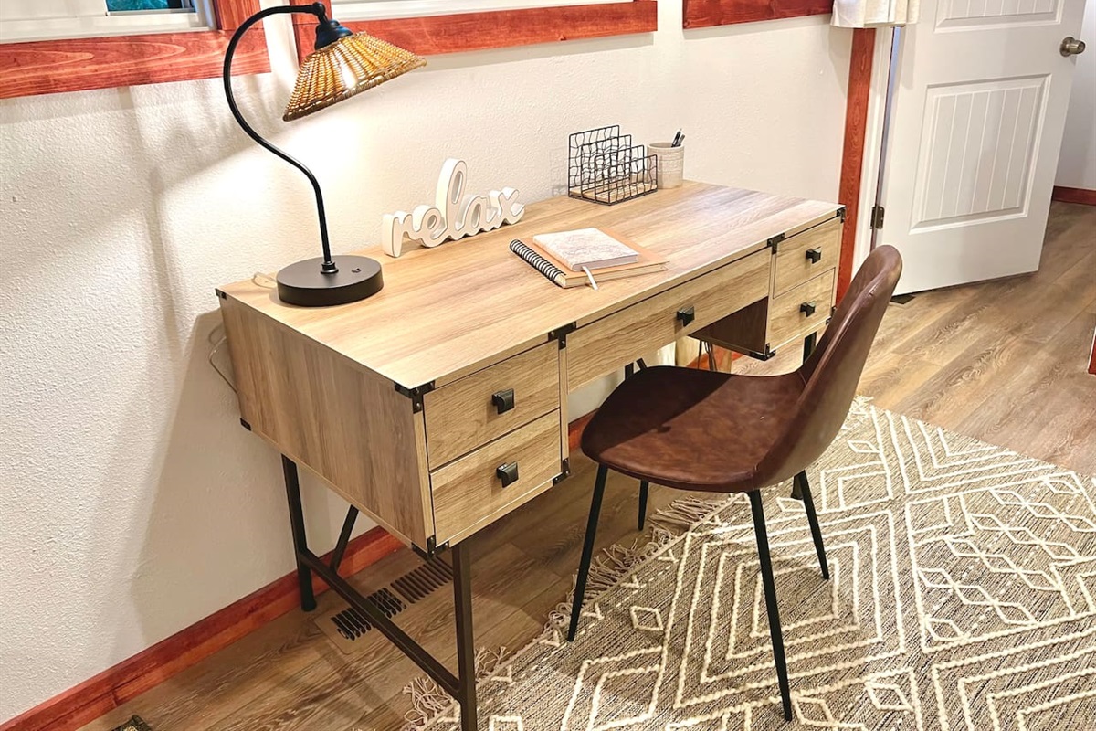 Main Floor Queen Bedroom Workspace