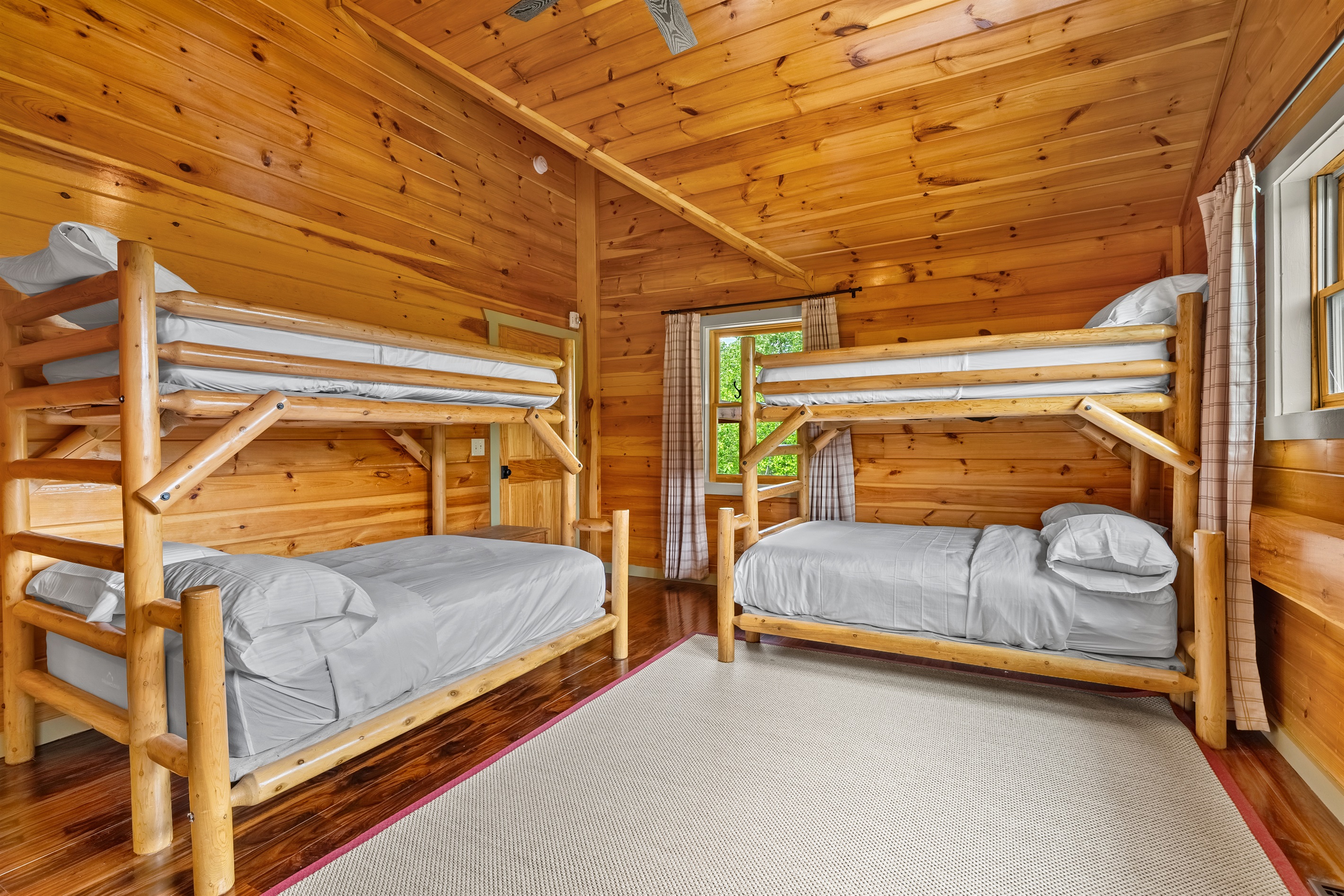 The kids will sleep well in our upstairs Twin over Full bunk beds! (Bedroom 3)