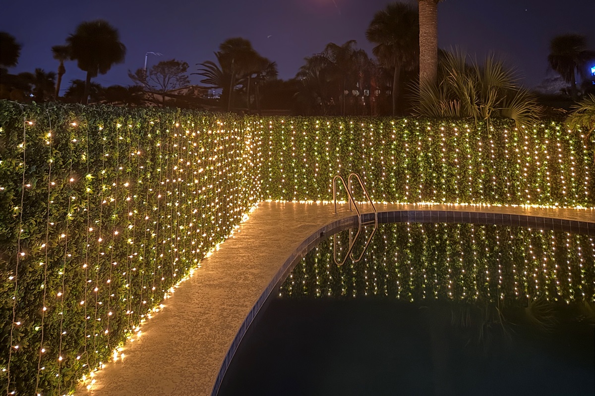 Watch rocket launches from the pool