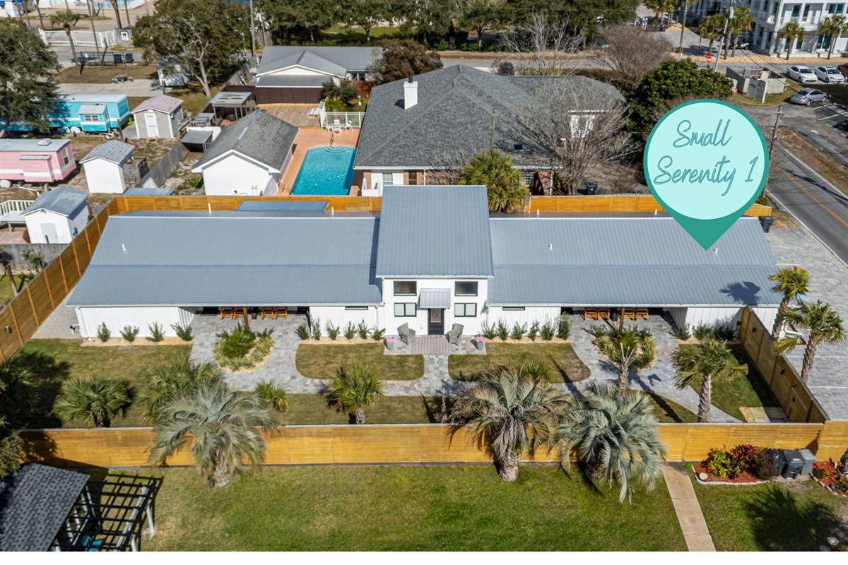 Gated Complex - Small Serenity features 5 townhomes that share a fenced, secure yard - perfect place for the kids to play!