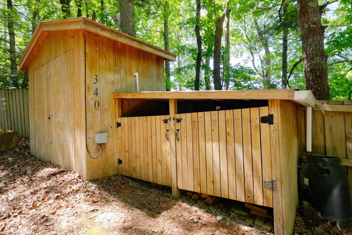 Wood shed and water shed