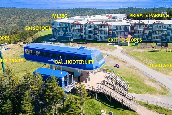 Walk out from lockers right onto the slopes!