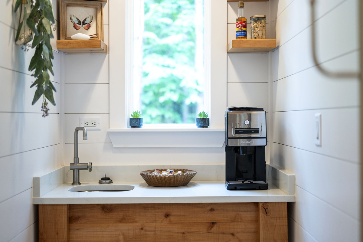 Private Casita bathroom with personal amenities.