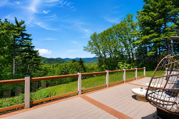 Mountain views from back deck