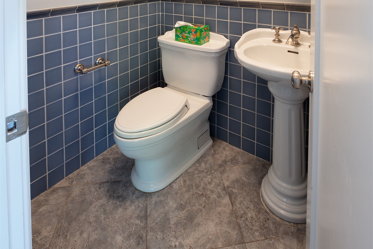 First floor hallway bathroom