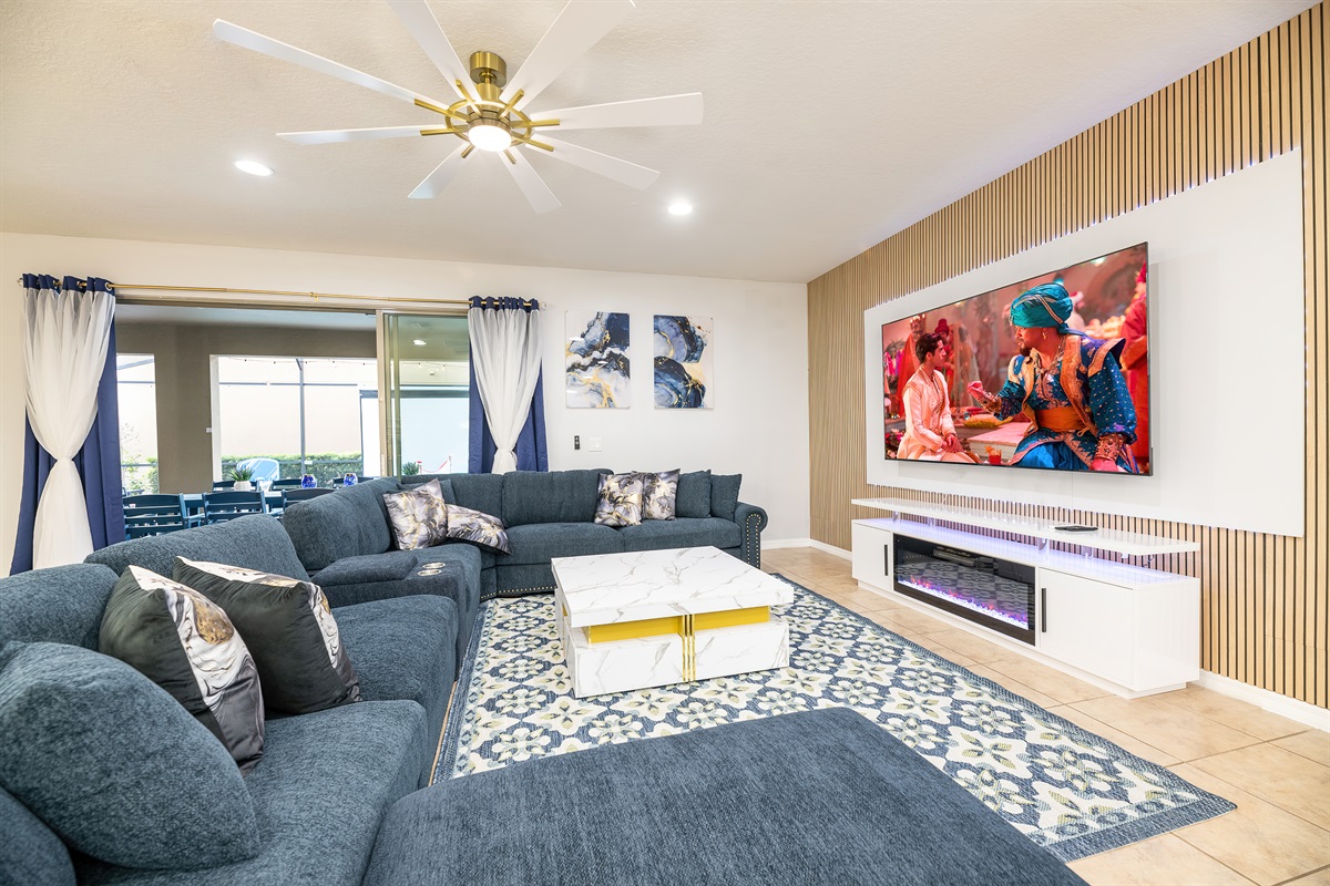 Living Room With Super Large Sofa