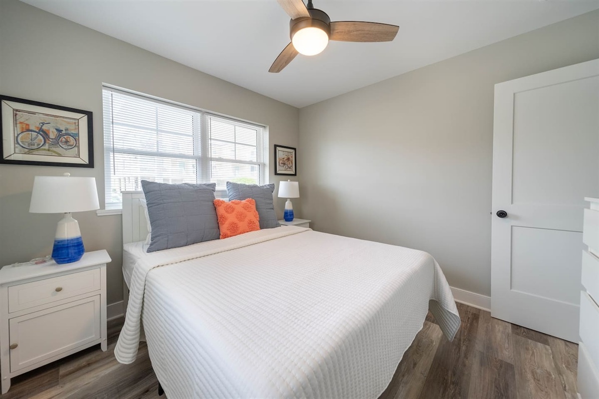 Find solace in our serene bedroom