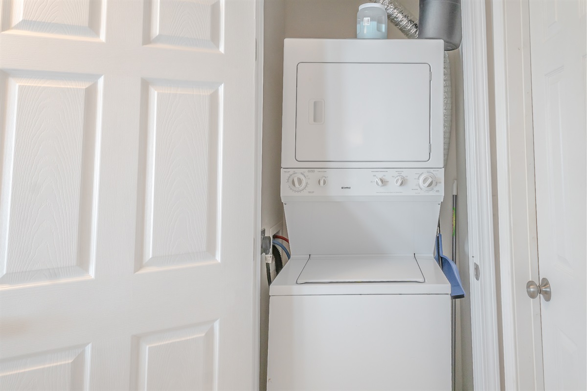 Washer and Dryer in the unit