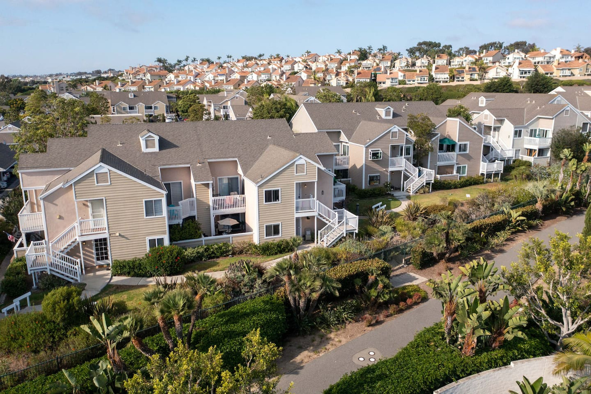 Want to shortcut into town?  Sure, why not through the greenbelt adjacent to unit