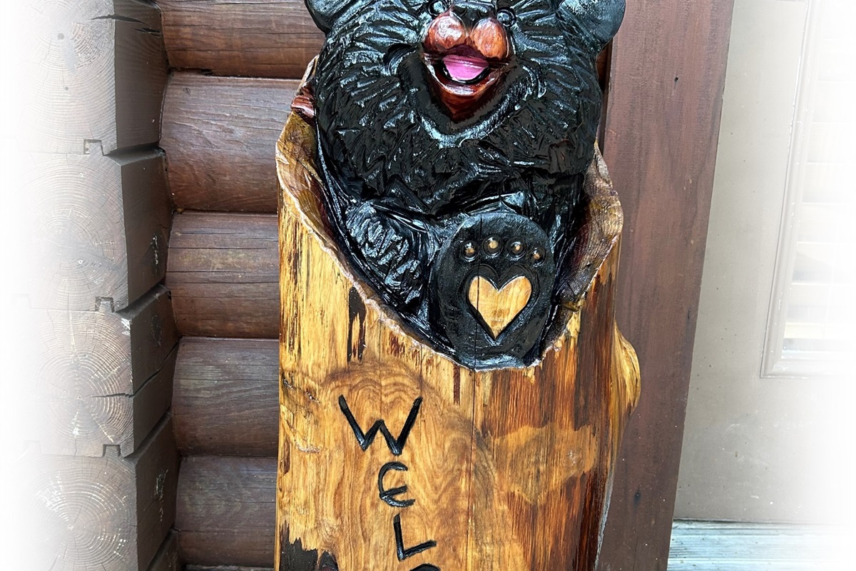 Black Bear Carving