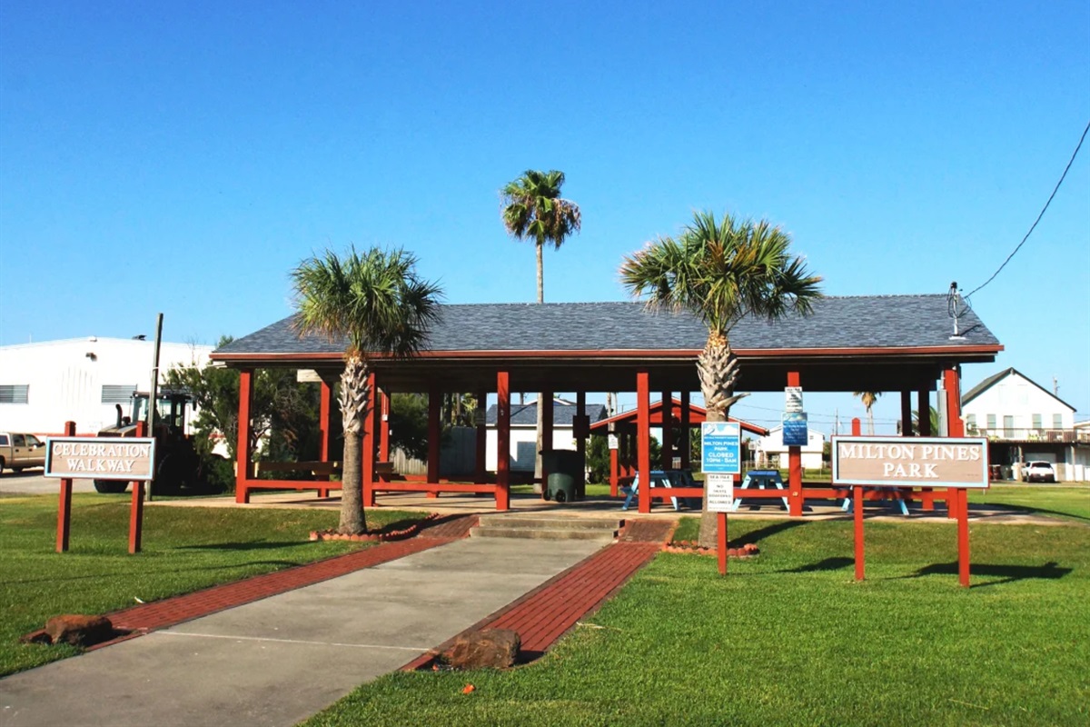 Community Pavilion with Picnic Tables & Grills