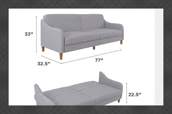 Pull-out sofa bed for your convenience.