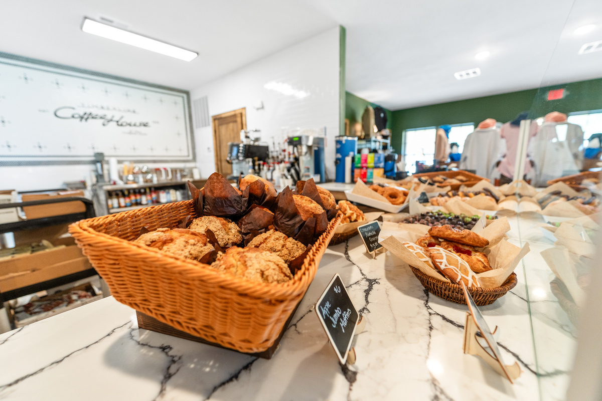 Start the morning with fresh pastries and handcrafted coffee at the Tall Timbers General Store.