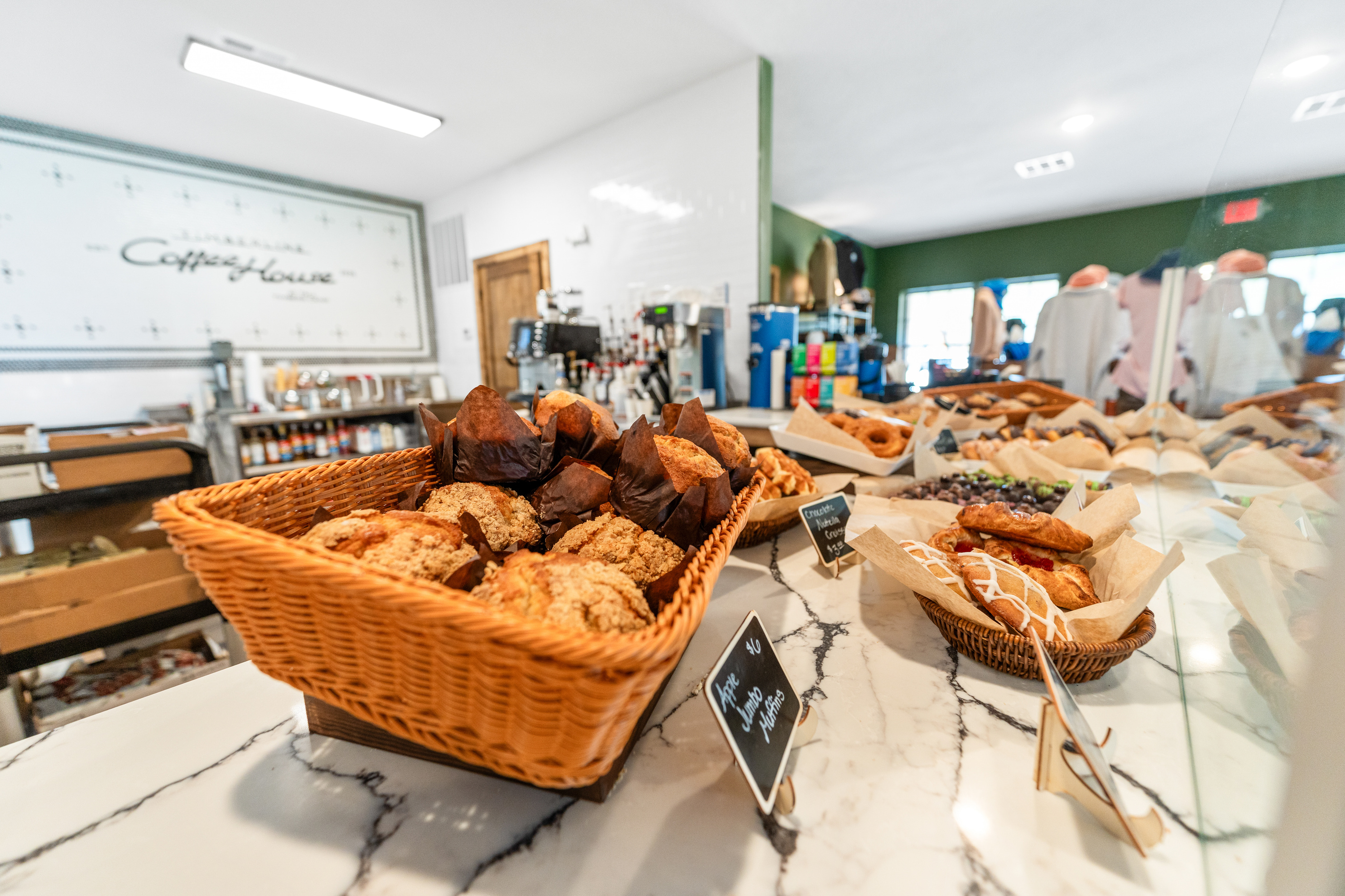 Start the morning with fresh pastries and handcrafted coffee at the Tall Timbers General Store.
