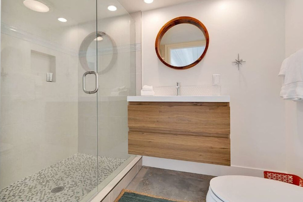 Full bathroom in casita
