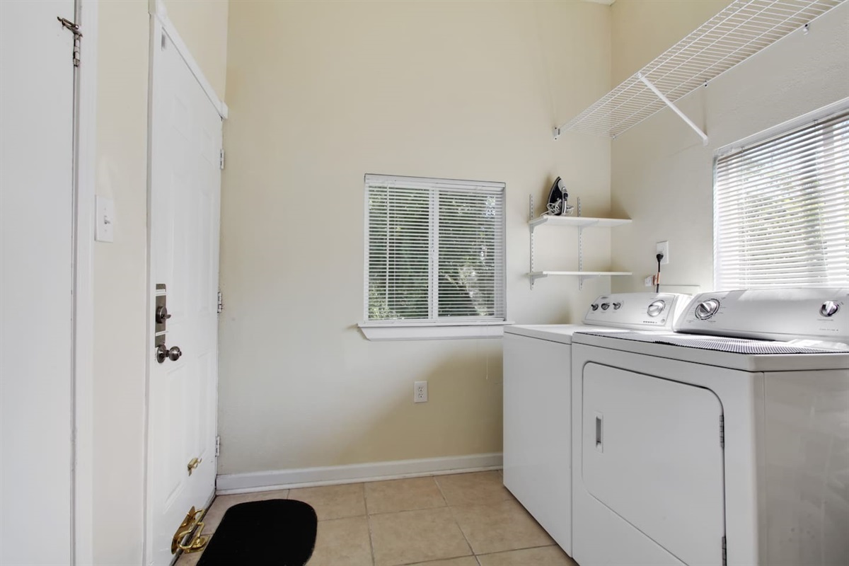 Laundry room.